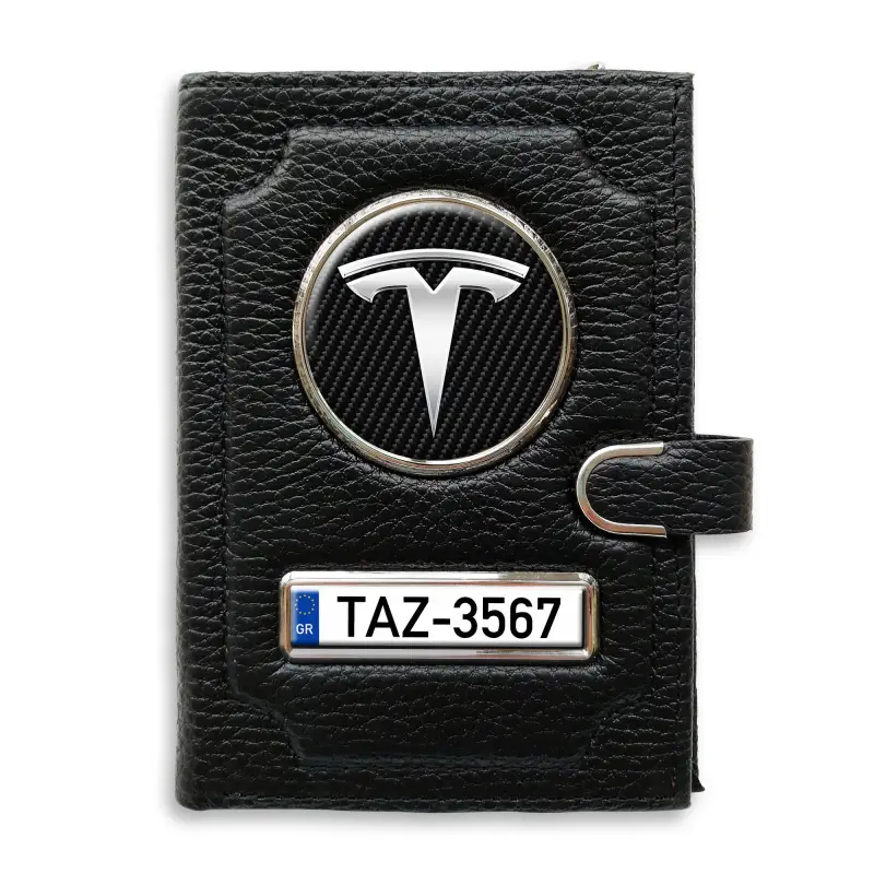 Πορτοφόλι με διαμέρισμα χρημάτων με κλιπ Tesla