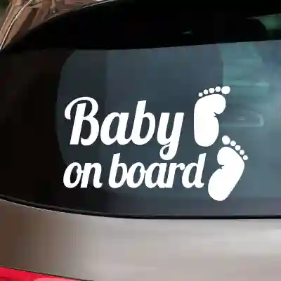 Σήματα Baby on Board Walk feet