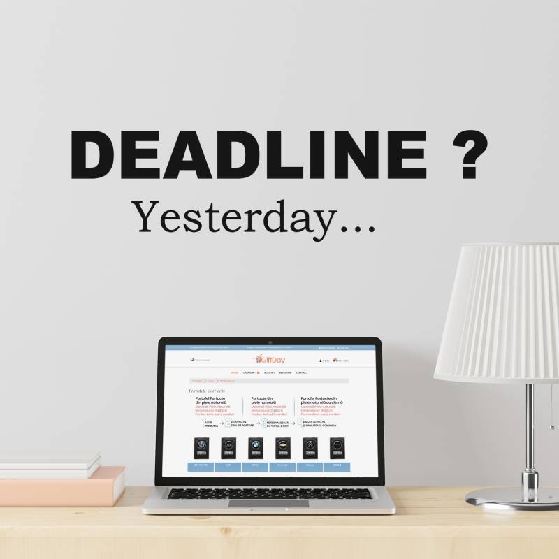 Αυτοκόλλητο τοίχου Office Deadline